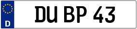 Trailer License Plate